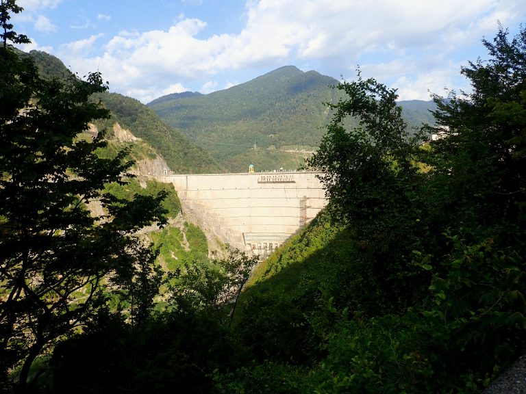Enguri Dam - the world's second highest concrete arch dam with a height of 272 m.