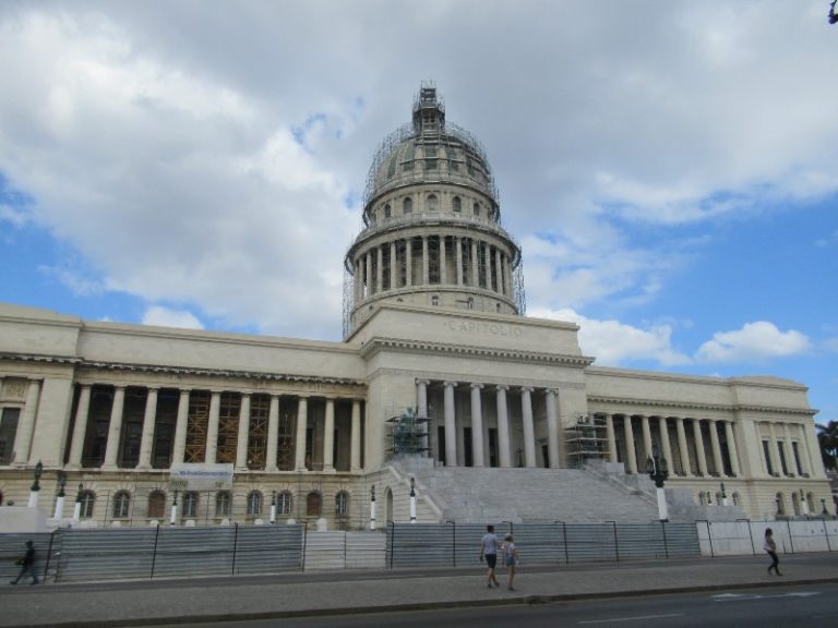 Havana, National Capitol Building, its design is compared to that of the United States Capitol, but is not a replica of it.