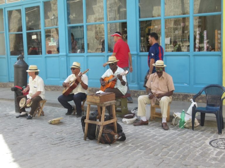 Music and dance often in the streets.