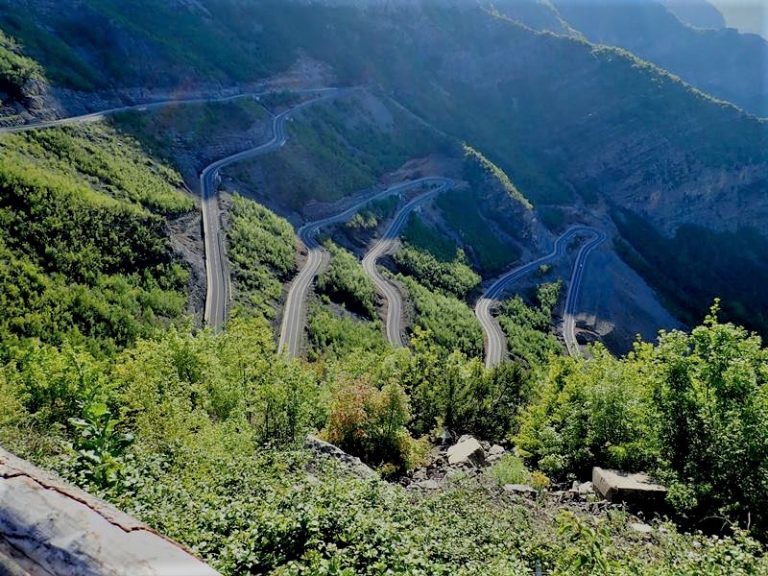 Kelmend road is of excellent quality now and still no busy. Few years ago this road was mentioned as one of the most dangerous roads in Eastern Europe. It was a dirt road without any protection rails, very steep and very winding.